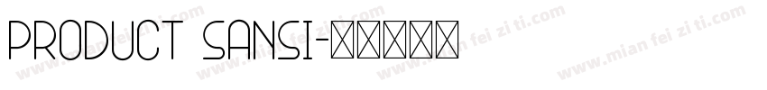 Product Sansi字体转换